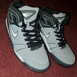 NIKE AIR Flight Falcon Shoes - Wolf Grey